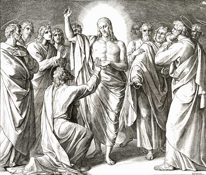 �.�. ��� ������������. ������� �������� ����
Incredulity of St Thomas by Julius Schnorr von Carolsfeld
